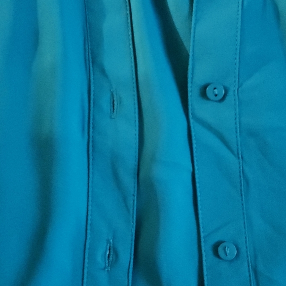 Teal Blue Blouse. Size Small. - Picture 3 of 4
